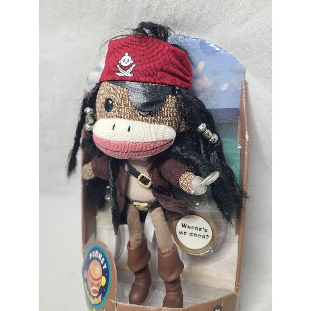 Planet Sock Monkey Long Sock Silver- NEW In Box- RARE - Picture 4 of 8